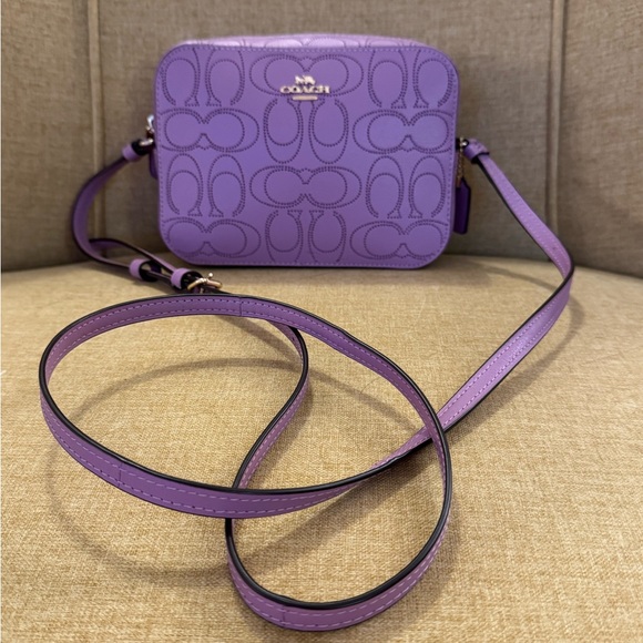 Coach Mini Camera Bag Signature Perforated Leather - Picture 2 of 12